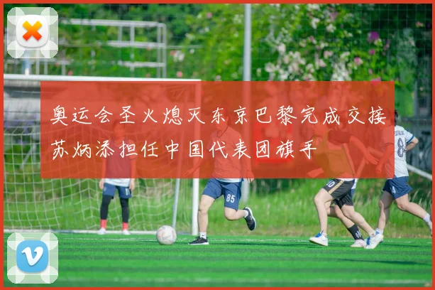 奥运会圣火熄灭东京巴黎完成交接苏炳添担任中国代表团旗手